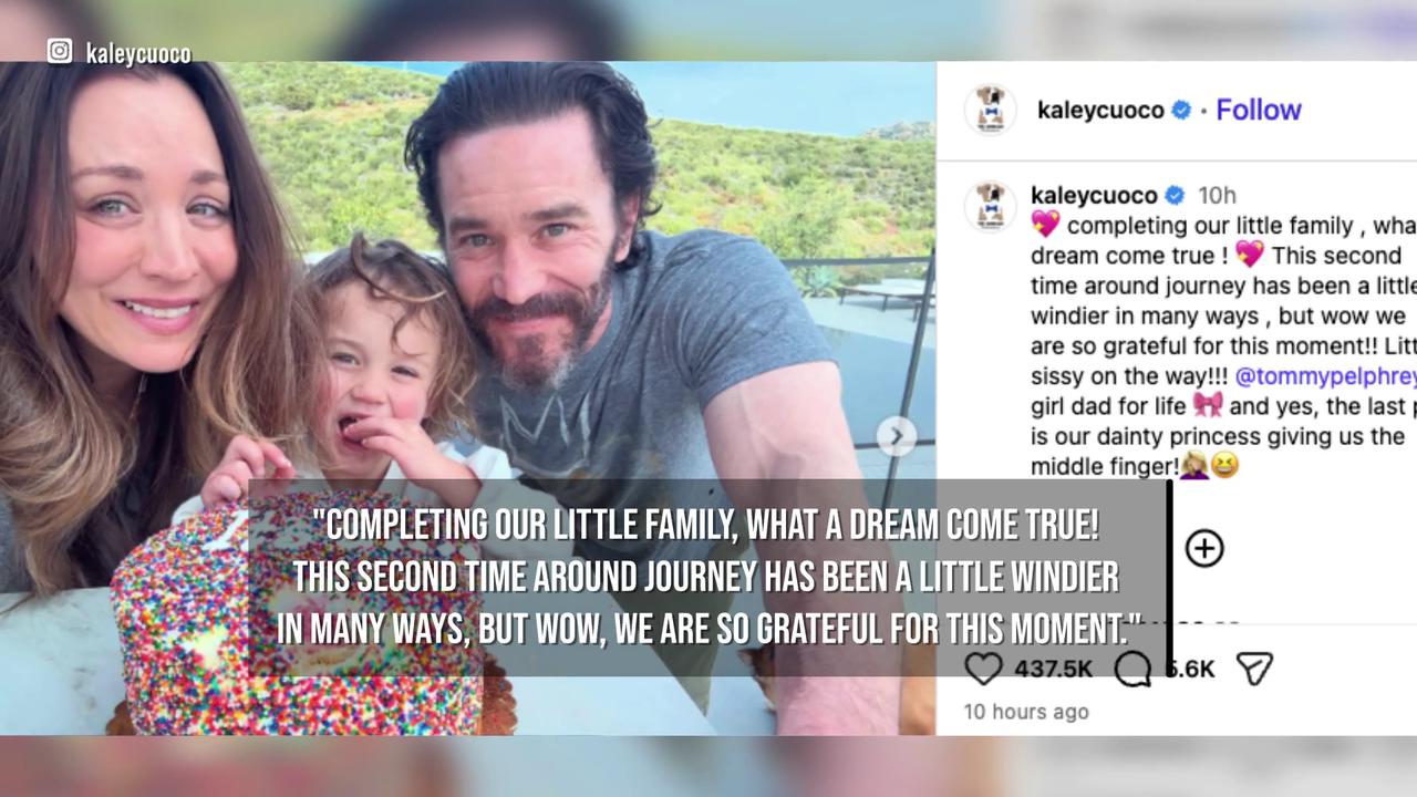 Video thumbnail for IN CASE YOU MISSED IT: Kaley Cuoco expecting second child.