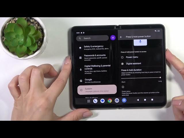 Video thumbnail for How to Link/Unlink Google Assistant from Power Button on GOOGLE Pixel Fold - Power Key Function