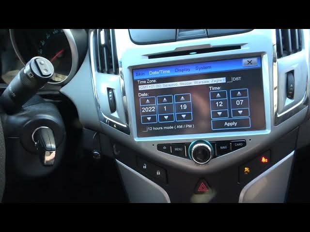 Video thumbnail for How to Change Date and Time of Onboard Computer in Chevrolet Cruze (2008 - 2016) - Date and Time