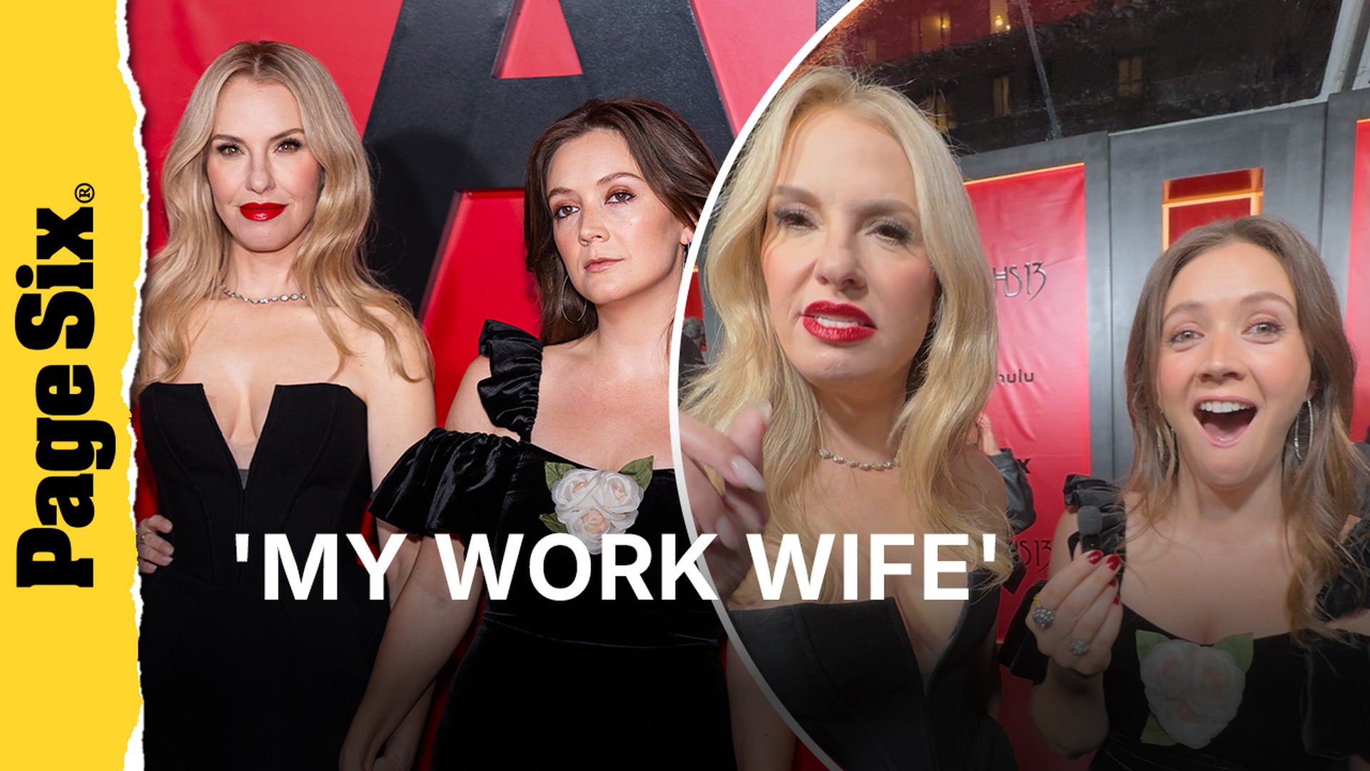 Video thumbnail for 'AHS' co-stars Leslie Grossman and Billie Lourd fawn over each other