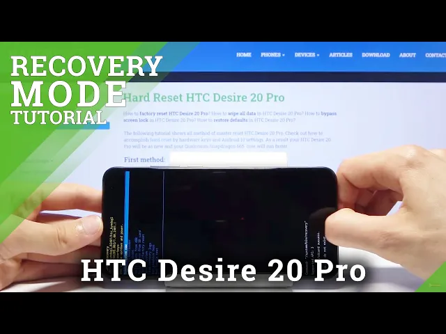 Video thumbnail for How to Enter Recovery Mode in HTC Desire 20 Pro – Android Recovery System