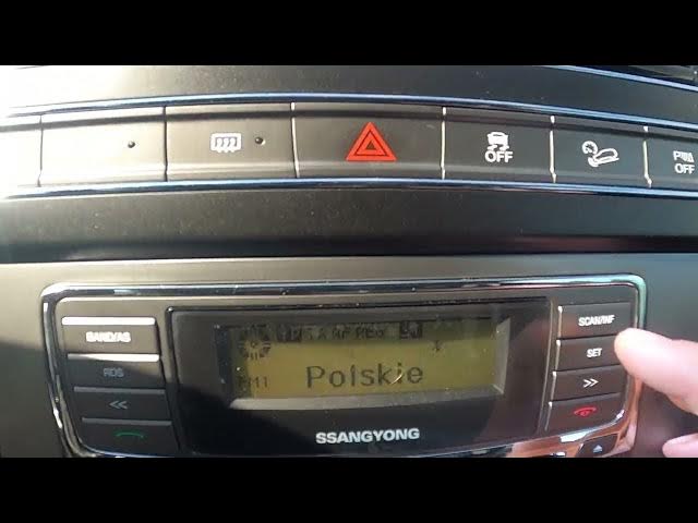 Video thumbnail for How to Enable or Disable Radio Text in Ssangyong Rexton III ( 2012 – 2016 ) - Enable or Disable RDS