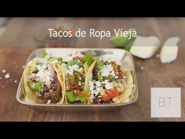 Video thumbnail for Tacos de Ropa Vieja | Byron Talbott