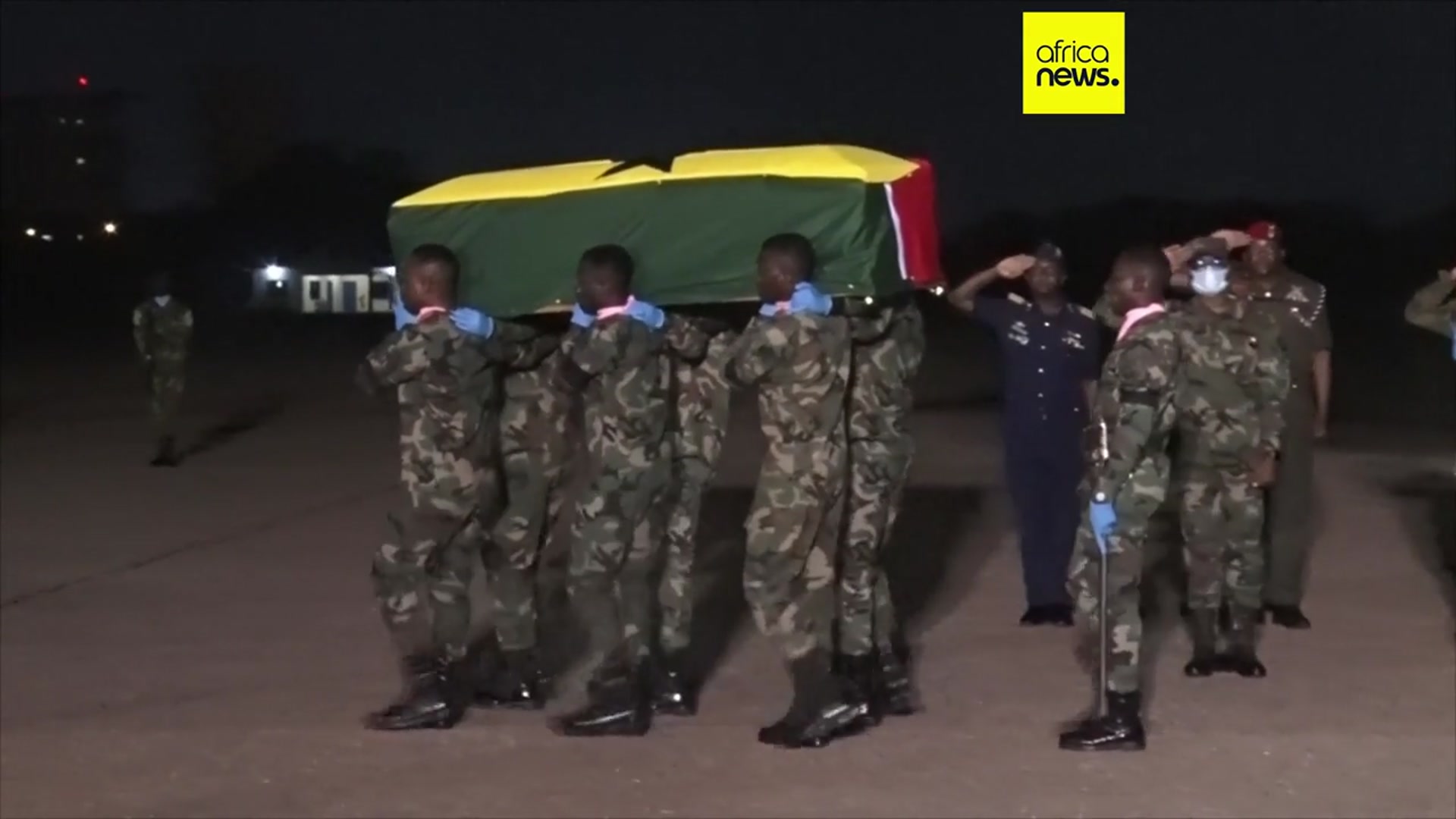 'Video thumbnail for Ghana government receives remains of ministers killed in helicopter crash'