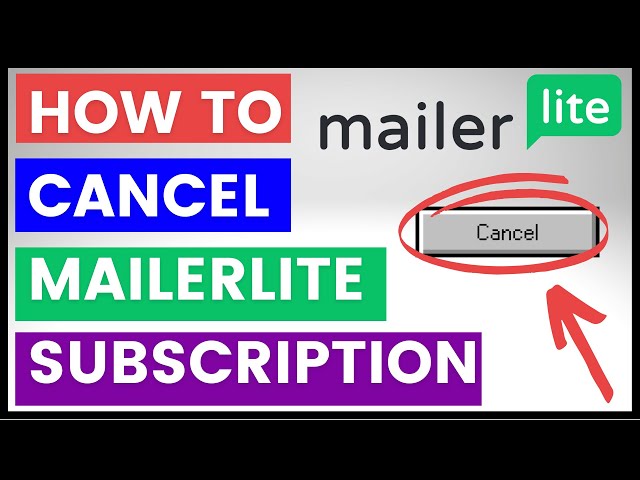 Video thumbnail for How To Cancel A Mailerlite Subscription? [in 2025]