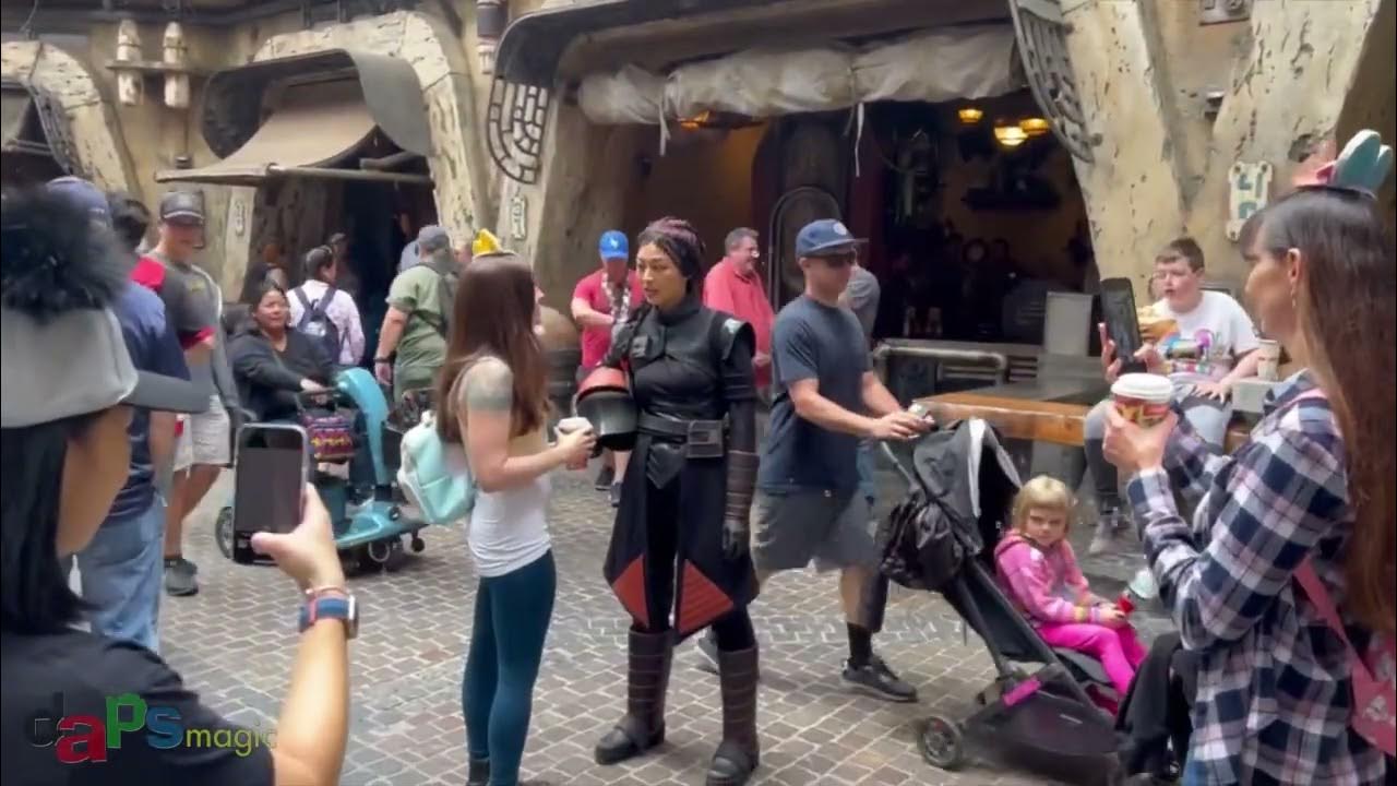 'Video thumbnail for FIRST DAY: Fennec Shand in Star Wars: Galaxy’s Edge at Disneyland'