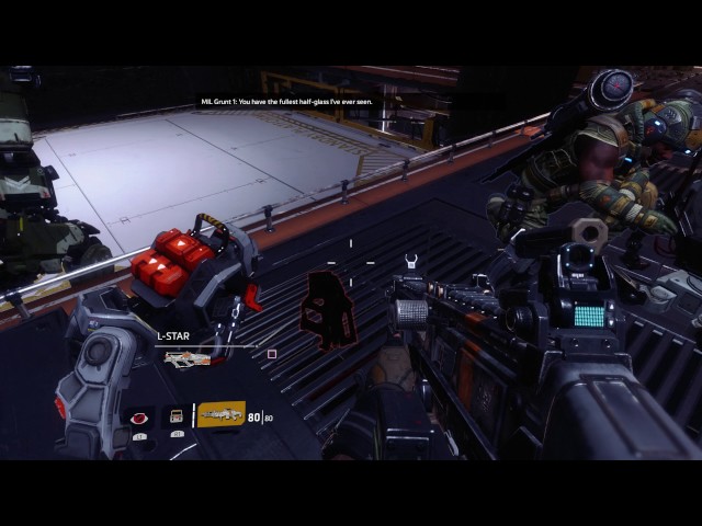 Video thumbnail for Titanfall 2 - The Beacon: Captain Cole Briefing at Militia Station, Soldiers Banter, Mastiff Shotgun