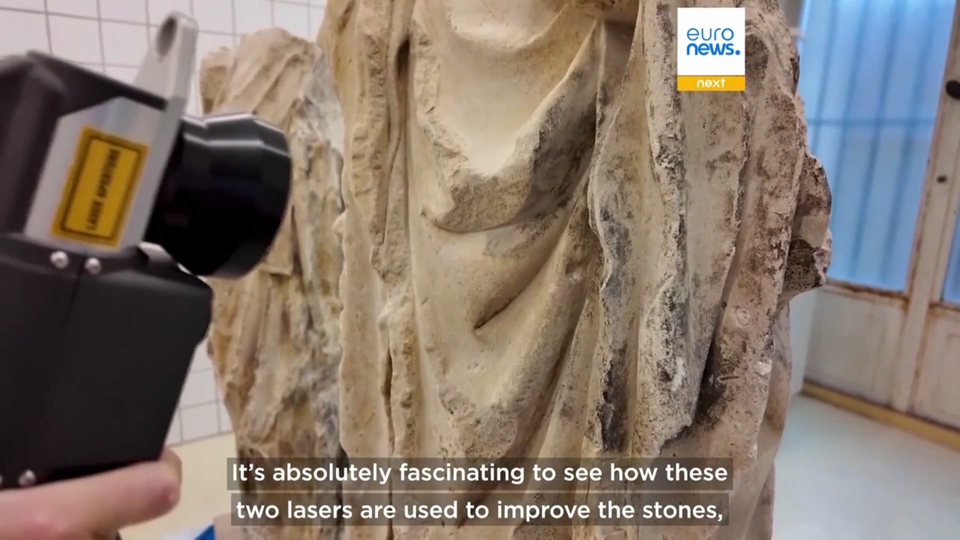 'Video thumbnail for Lasers once used for skincare are now helping to restore French art masterpieces'