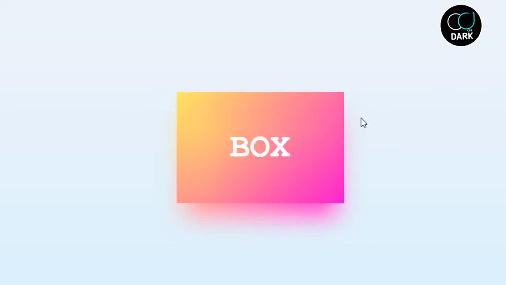 'Video thumbnail for How to Create Gradient Drop Shadow Box Html And CSS'
