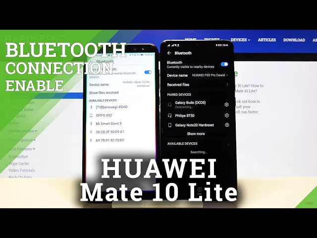 Video thumbnail for How to Turn On Bluetooth Connection – Data Sharing on HUAWEI Mate 10 Lite