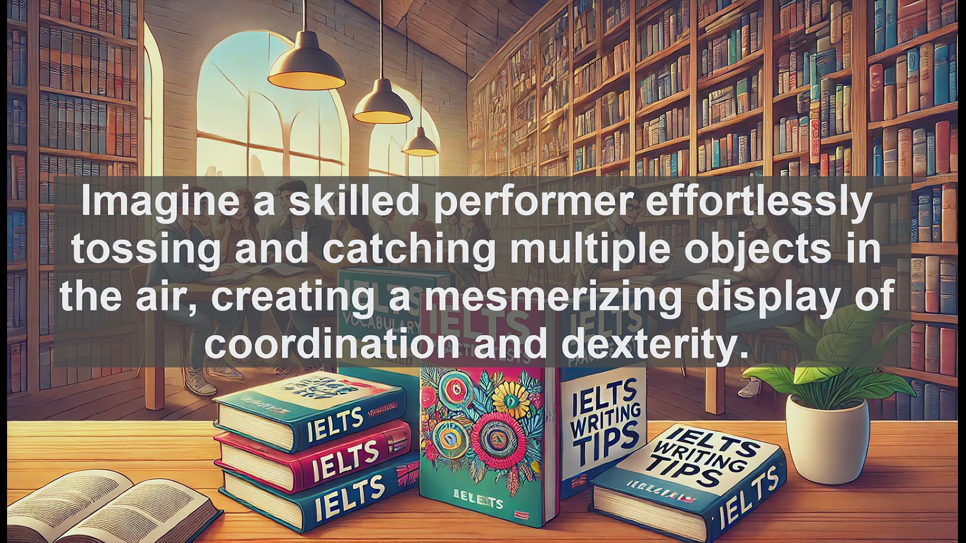 'Video thumbnail for 5000 Must Know IELTS 8.0 Vocabulary - Jugglery: The Art of Skillful Manipulation'