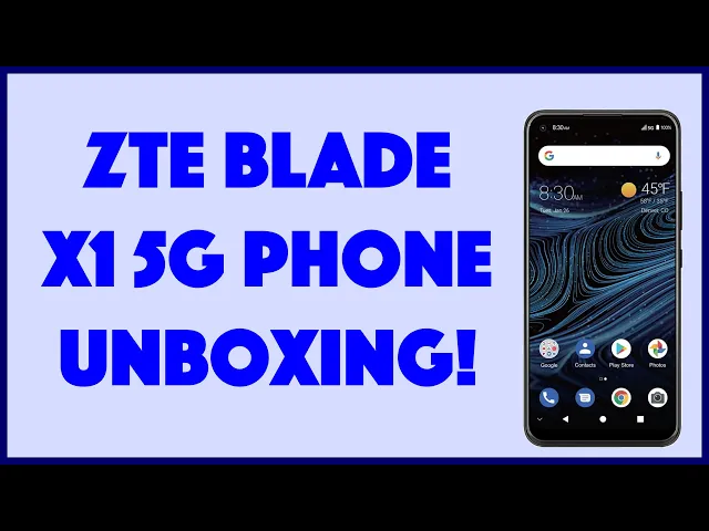 Video thumbnail for ZTE Blade X1 -- 5G Android Smartphone -- UNBOXING
