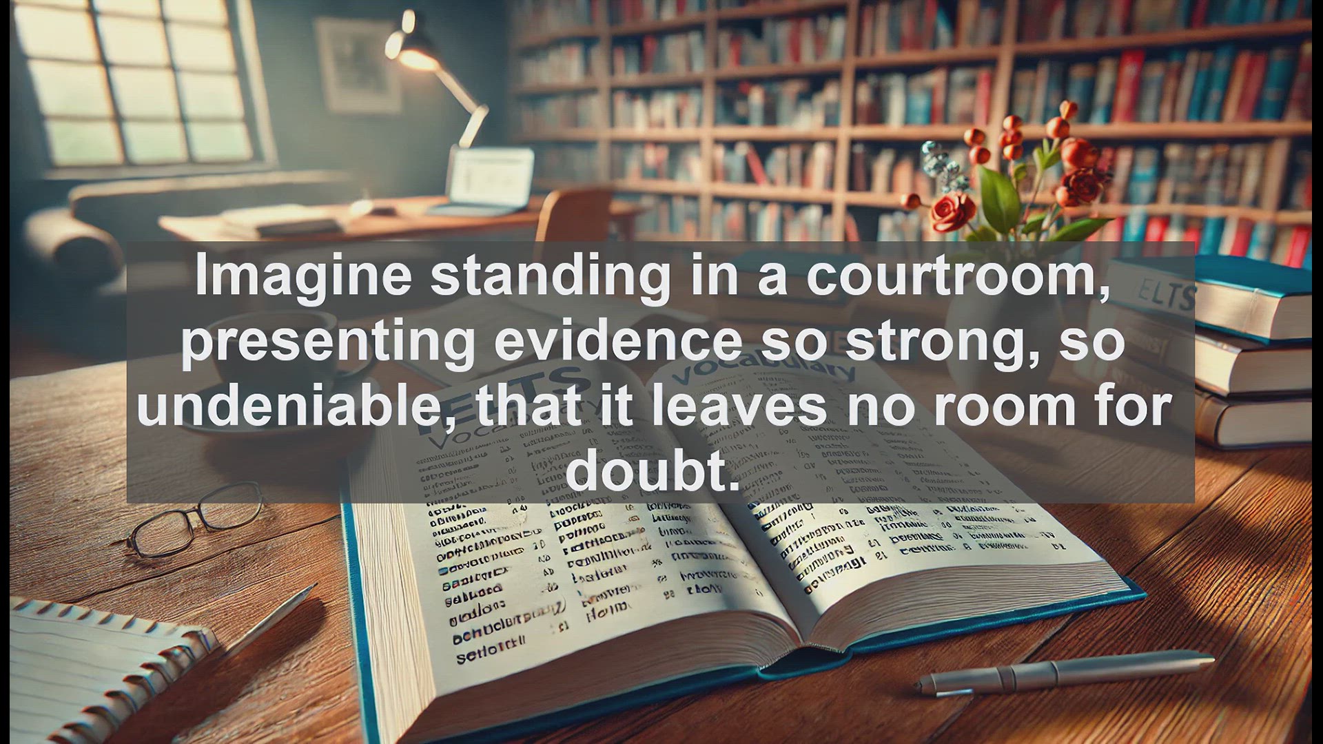 'Video thumbnail for 5000 Must Know IELTS 8.0 Vocabulary - Incontrovertible: A Powerful Word for IELTS Success'