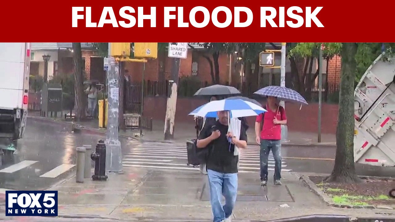 Video thumbnail for NYC flash flooding fears return with more severe weather