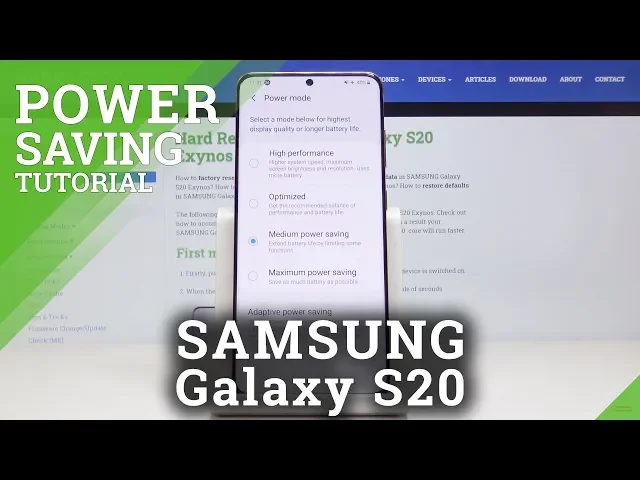 Video thumbnail for How to Use Power Saving Mode Samsung Galaxy S20 – Save Battery Charge