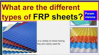 'Video thumbnail for Different types of FRP sheets./ Different categories in FRP sheets.'