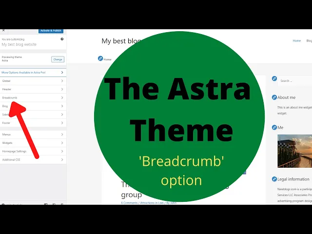 Video thumbnail for How To Customize Breadcrumbs On The Astra