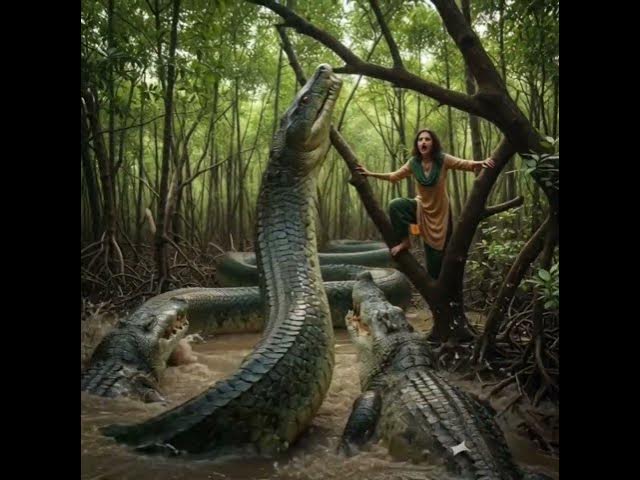 Video thumbnail for সুন্দরবনে জীবন-মৃত্যুর লড়াই! 😨 অ্যানাকোন্ডার তাড়া থেকে কি বাঁচতে পারল মেয়েটি?