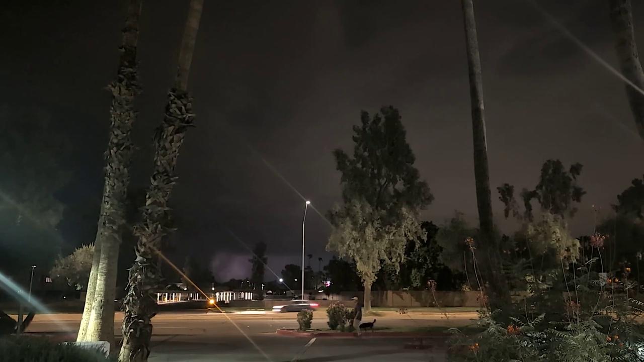 Video thumbnail for US: Monsoon Storm Slams Phoenix, Knocking Out Power to Thousands.