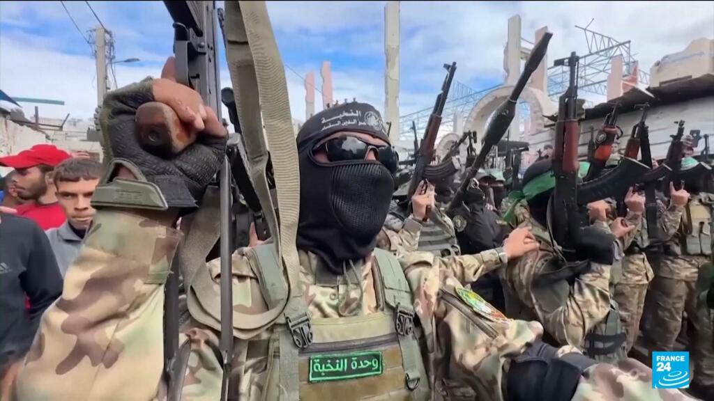 Video thumbnail for Netanyahu says no Gaza withdrawal until Hamas disarms