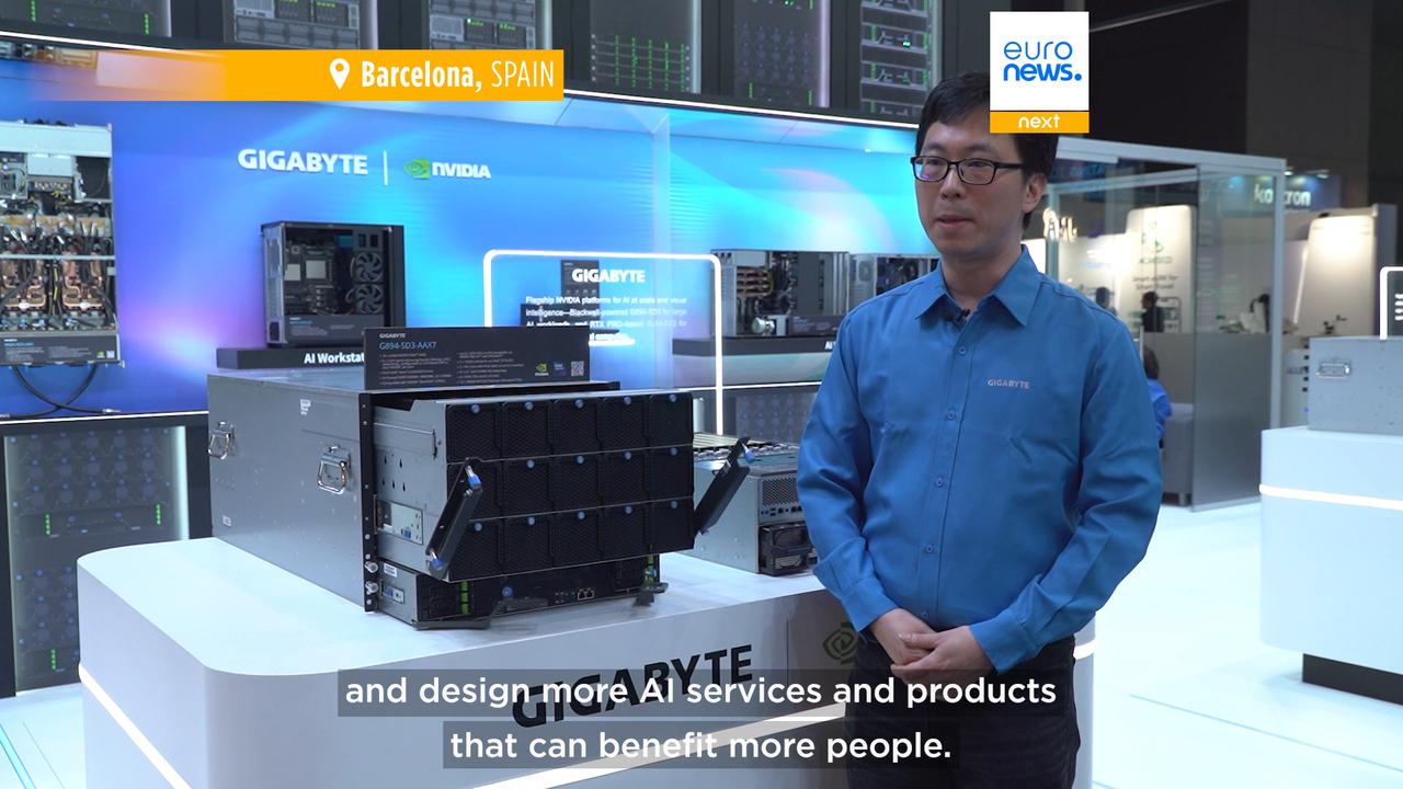 Video thumbnail for Supercomputers and sustainability: Taiwanese company Gigabyte shares vision for democratising AI