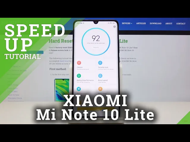 Video thumbnail for How to Speed Up XIAOMI Mi Note 10 Lite – Optimization Process