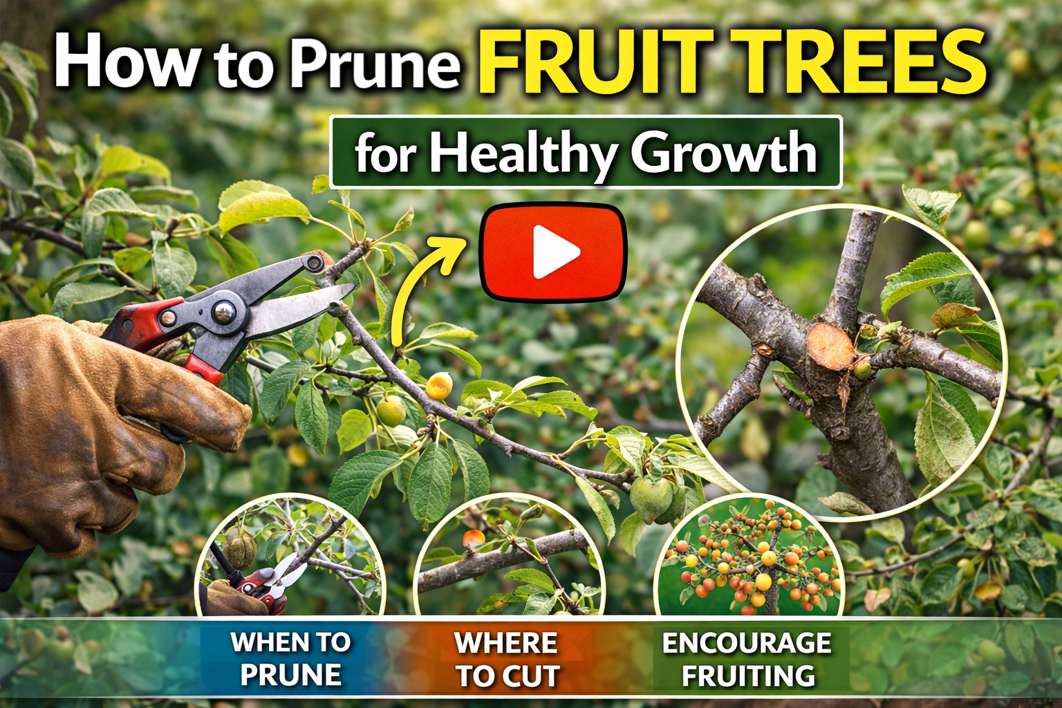 Video thumbnail for How to Prune Fruit Trees for Healthy Growth