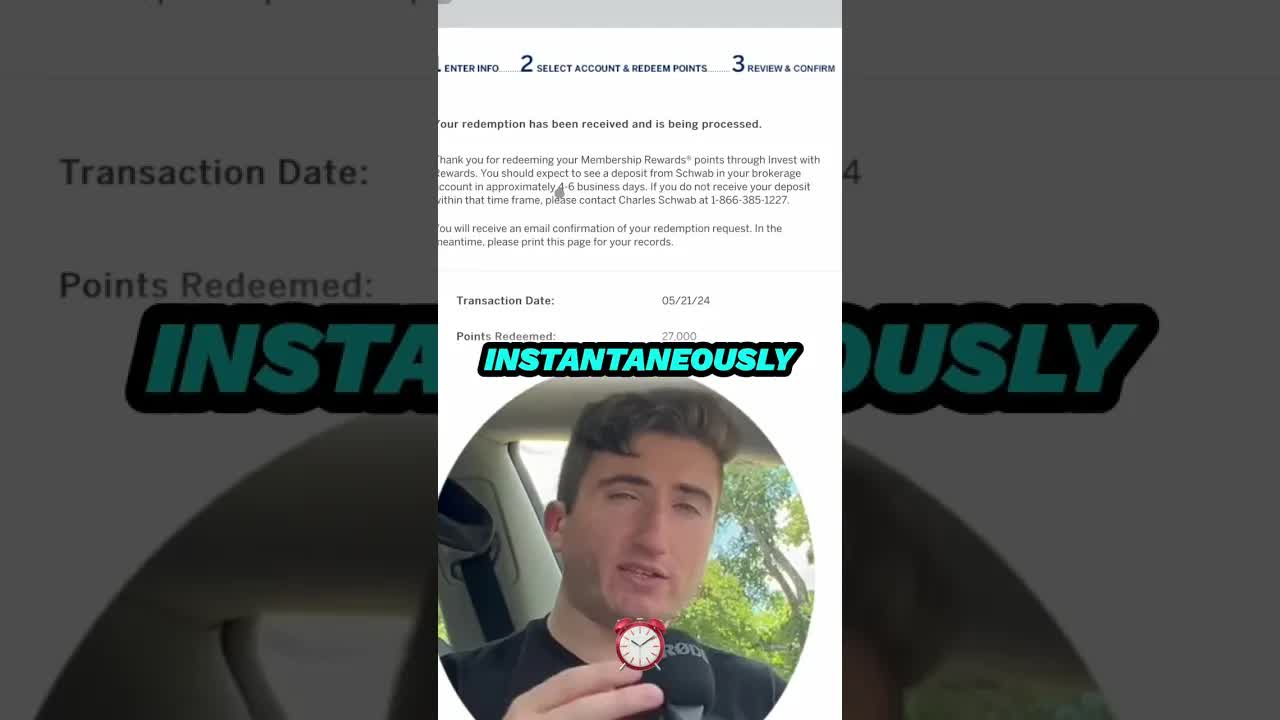 Video thumbnail for Anthony Venture: cash out your amex points into brokerage fast