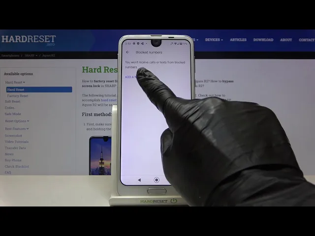 Video thumbnail for How to Block Number on Sharp Aquos R2 - Create Blacklist