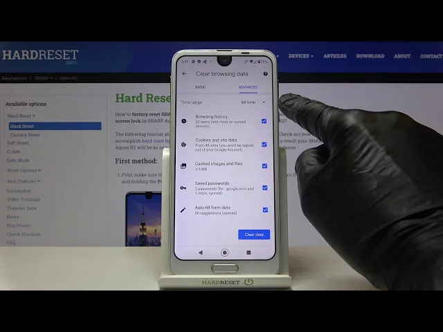 Video thumbnail for How to Delete Browsing Data on SHAPR Aquos R2 - Clear Browser