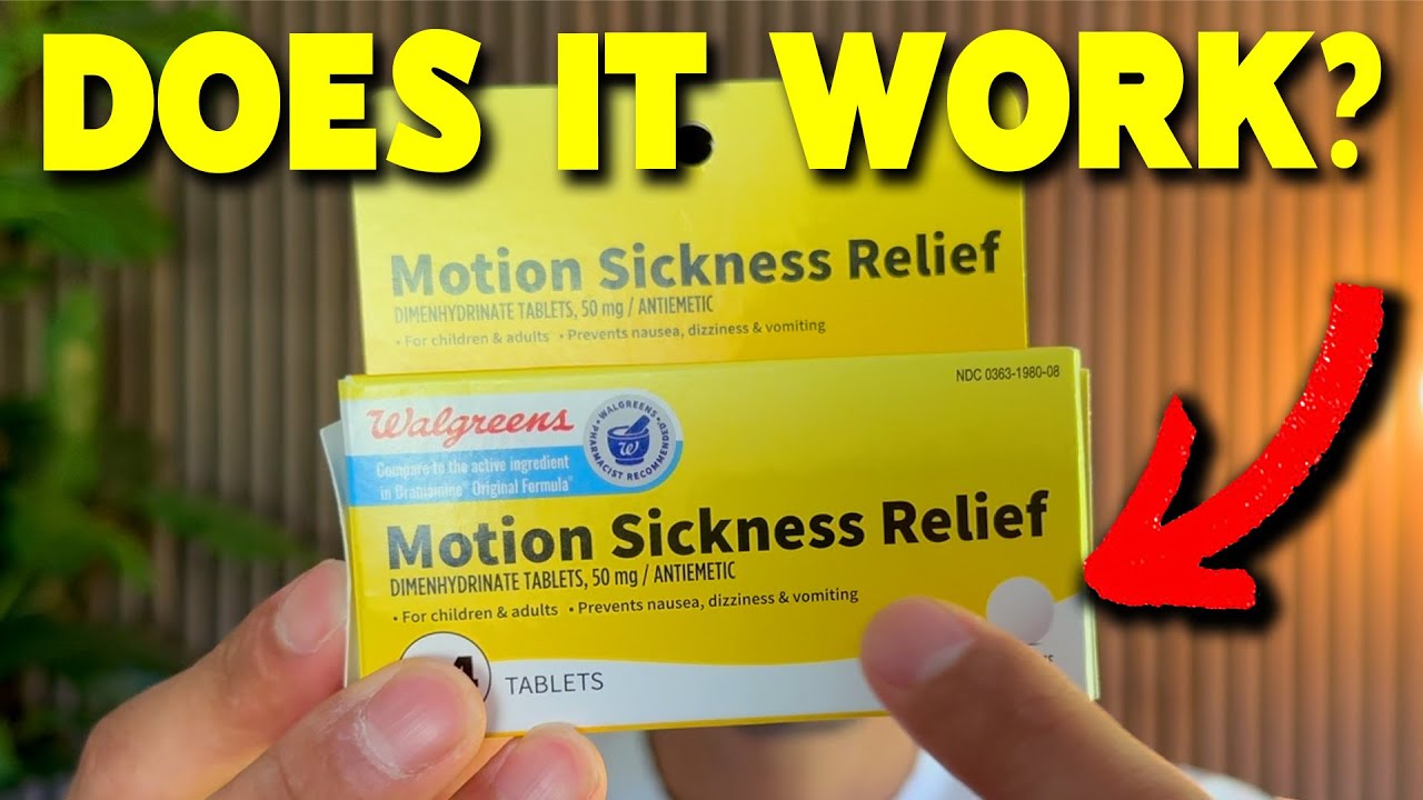 Video thumbnail for Motion Sickness Relief Pills Review