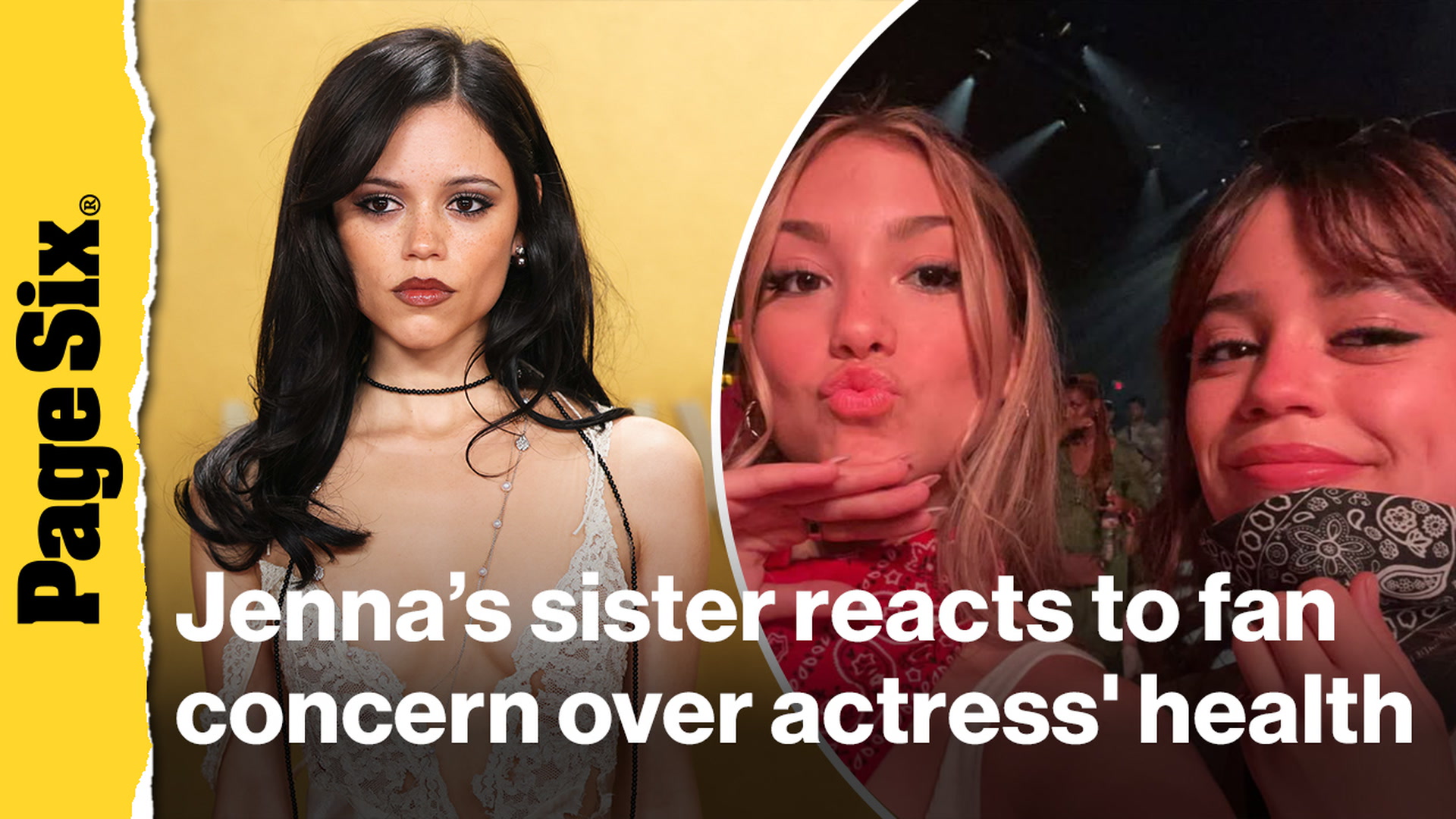 Video thumbnail for Jenna Ortega's sister reacts to fans' concern over actress' weight loss