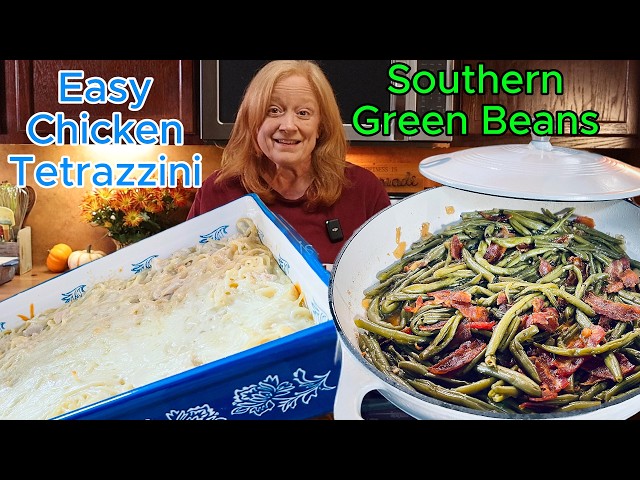 Video thumbnail for Creamy Chicken Tetrazzini & Southern Green Beans Dinner