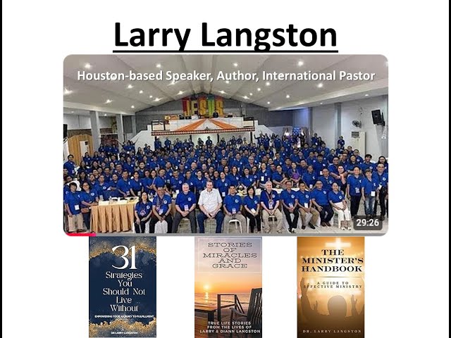 Video thumbnail for 201 - COFFEE Interview: Dr. Larry Langston, Houston-based speaker, author, International Pastor
