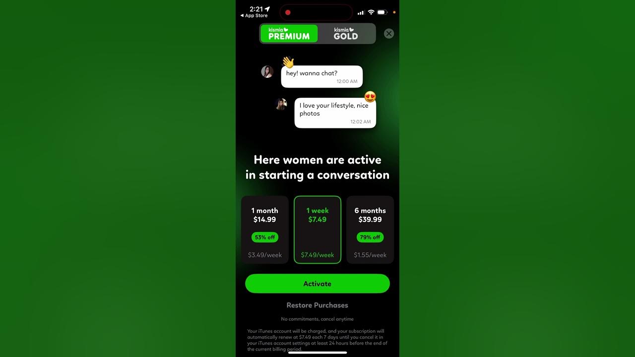 Video thumbnail for Kismia dating app - how to use