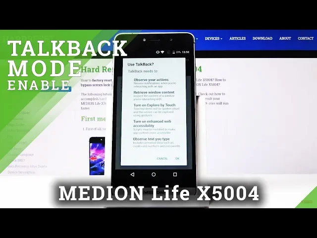 Video thumbnail for How to Turn On/Off TalkBack in MEDION Life X5004 – Voice Assistant