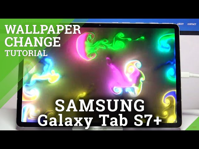Video thumbnail for How to Download & Apply Live Wallpaper in Samsung Galaxy Tab S7+? Magic Fluids Application