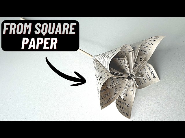 Video thumbnail for Paper Origami Flowers – Simple Technique, Stunning Results
