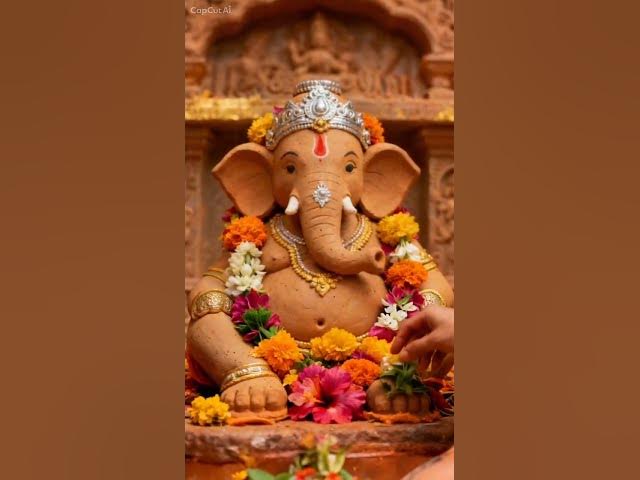 Video thumbnail for Ganpati Bappa Morya 🙏1 Minute Ganpati Puja & Aarti#Shorts #GaneshAarti #GanpatiPuja #Bhakti