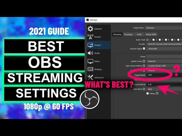 Video thumbnail for Best OBS Settings For Streaming | High FPS, Full HD & No Lag Streaming