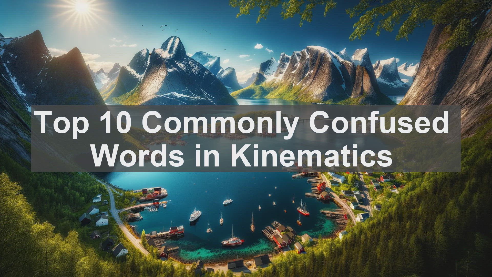 'Video thumbnail for Top 10 Commonly Confused Words in Kinematics'