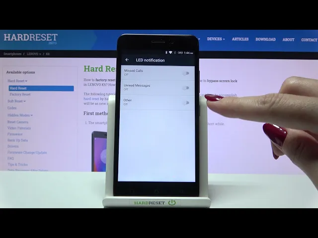 Video thumbnail for How to Enable LED Notifications  in LENOVO K6 – Personalize Notifications