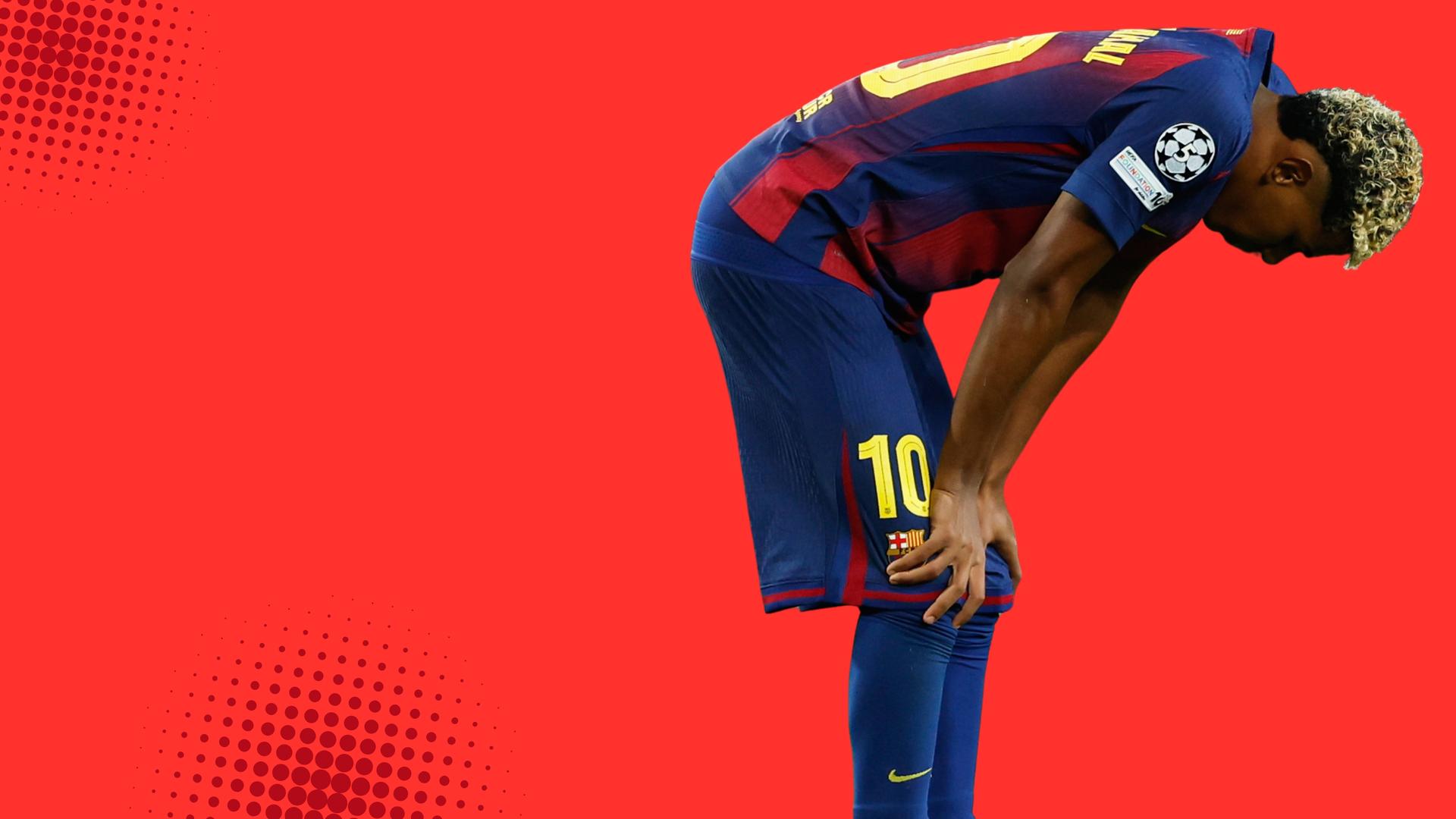 'Video thumbnail for Lamine Yamal trains for FC Barcelona after his injury saga clouded his recent international break'