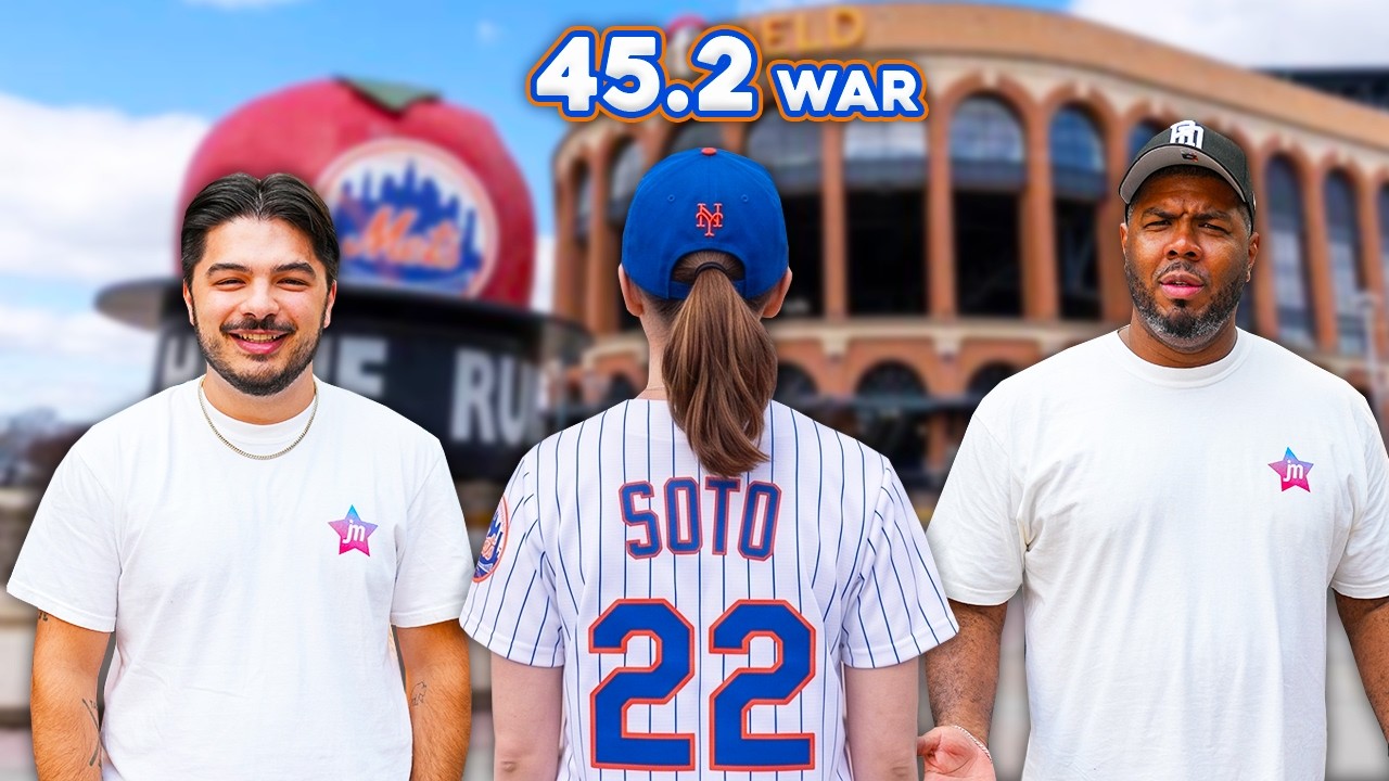 Video thumbnail for Who can Draft a Lineup of Fans' Jerseys with the most WAR? (Citi Field Edition)