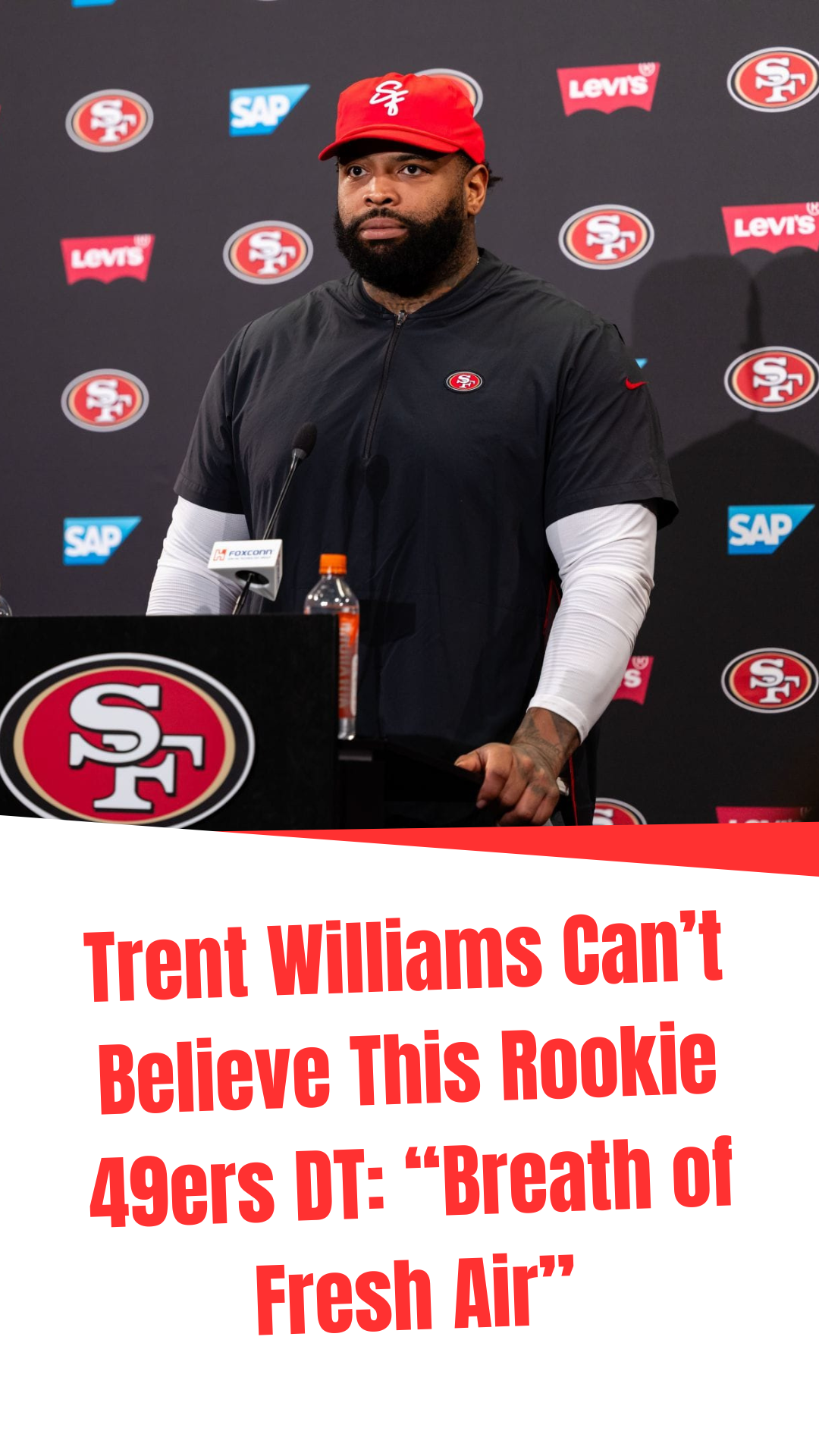 Video thumbnail for Trent Williams Can’t Believe This Rookie 49ers DT: “Breath of Fresh Air”