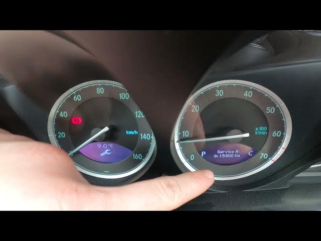Video thumbnail for How to Check Service Info in Mercedes SL55 R230 ( 2001 – 2008 ) | Find Maintenance Info