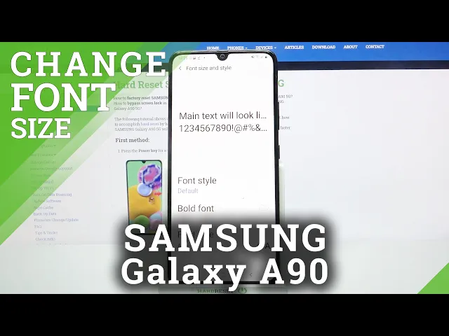 Video thumbnail for How to Set Up new Font Size on SAMSUNG Galaxy A90 – Display Options