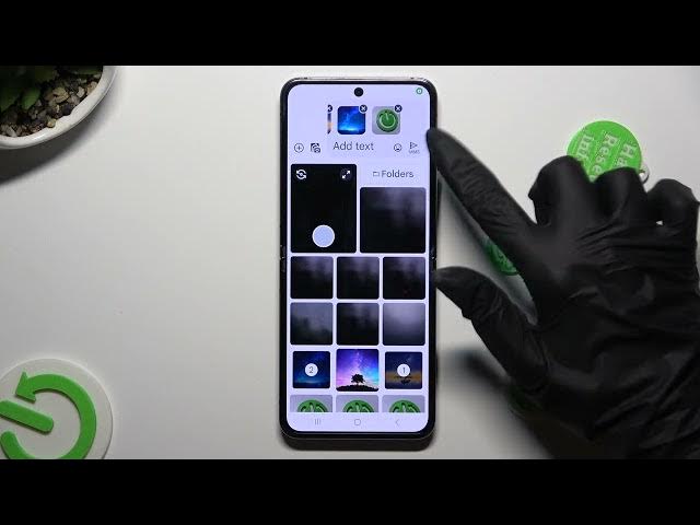Video thumbnail for How to Add Photos to Text Message in SAMSUNG Galaxy Flip5 – Add Pictures to Message