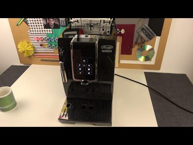 Video thumbnail for How to Empty Coffee Tray on DELONGHI Dinamica Ecam 350.55 Coffee Maker - Clear Coffee Spills