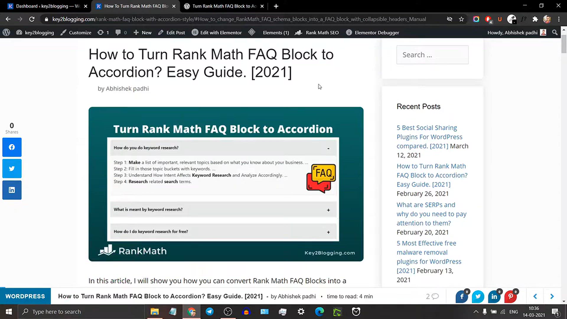 'Video thumbnail for How to Turn Rank Math FAQ Block into an Accordion style _ Rank Math SEO Guide'